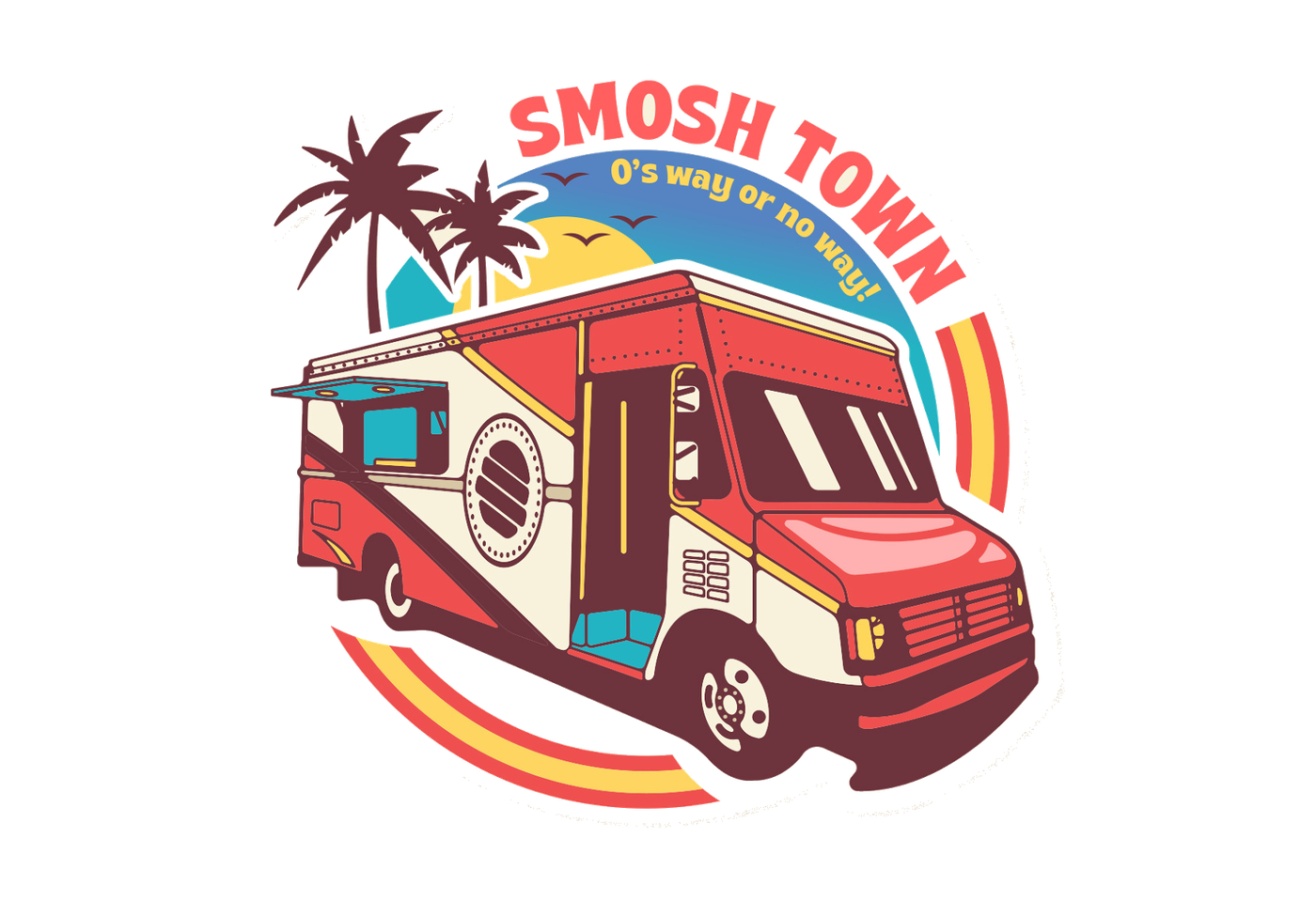 Smosh Town food truck logo