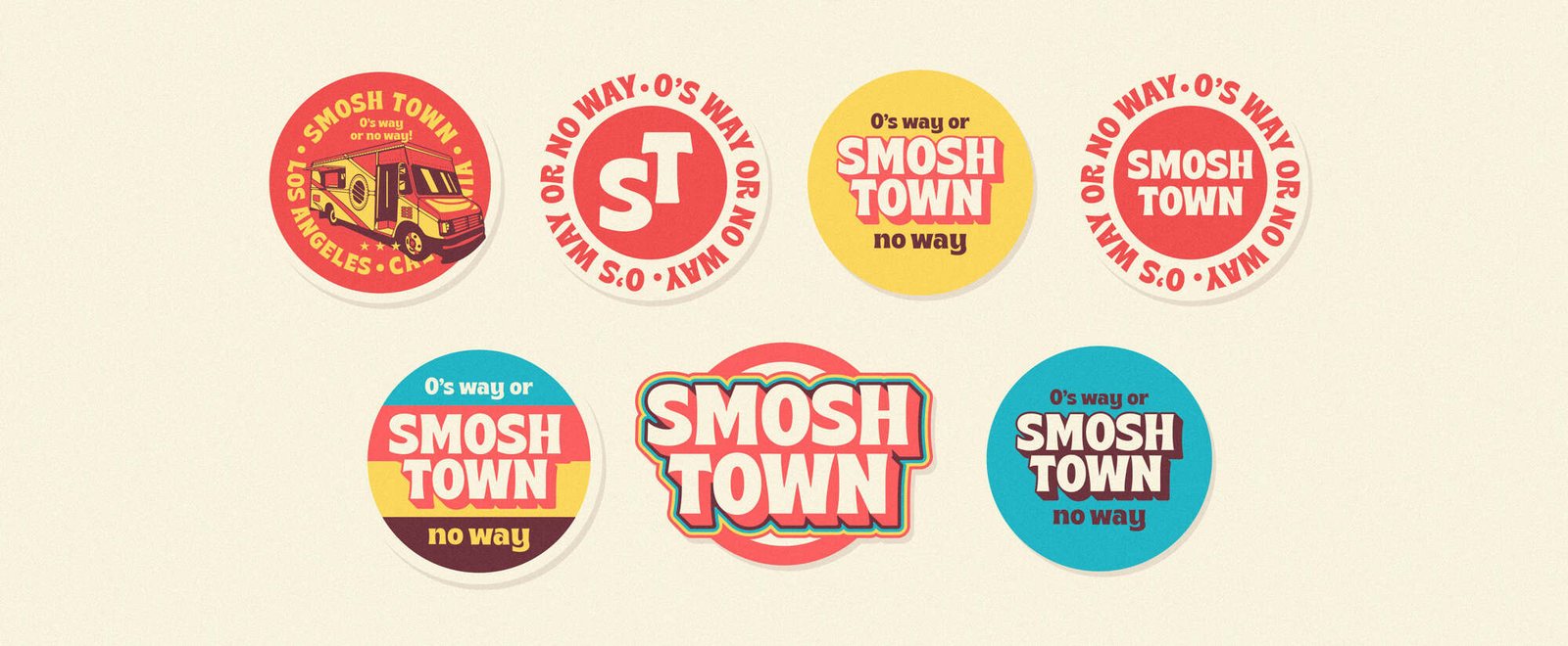 Smosh Town sticker set